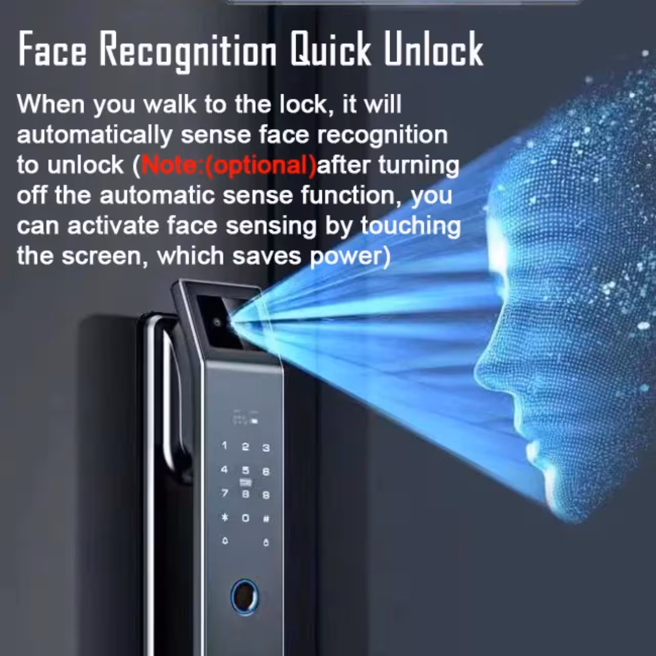 Face recognition of smart door lock