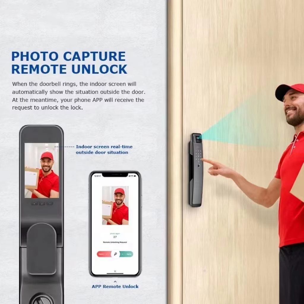 remote unlock with smart door lock