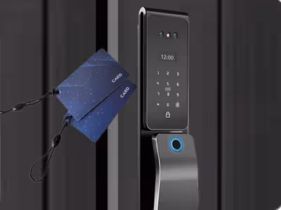 IC Card Unlocking smart door lock