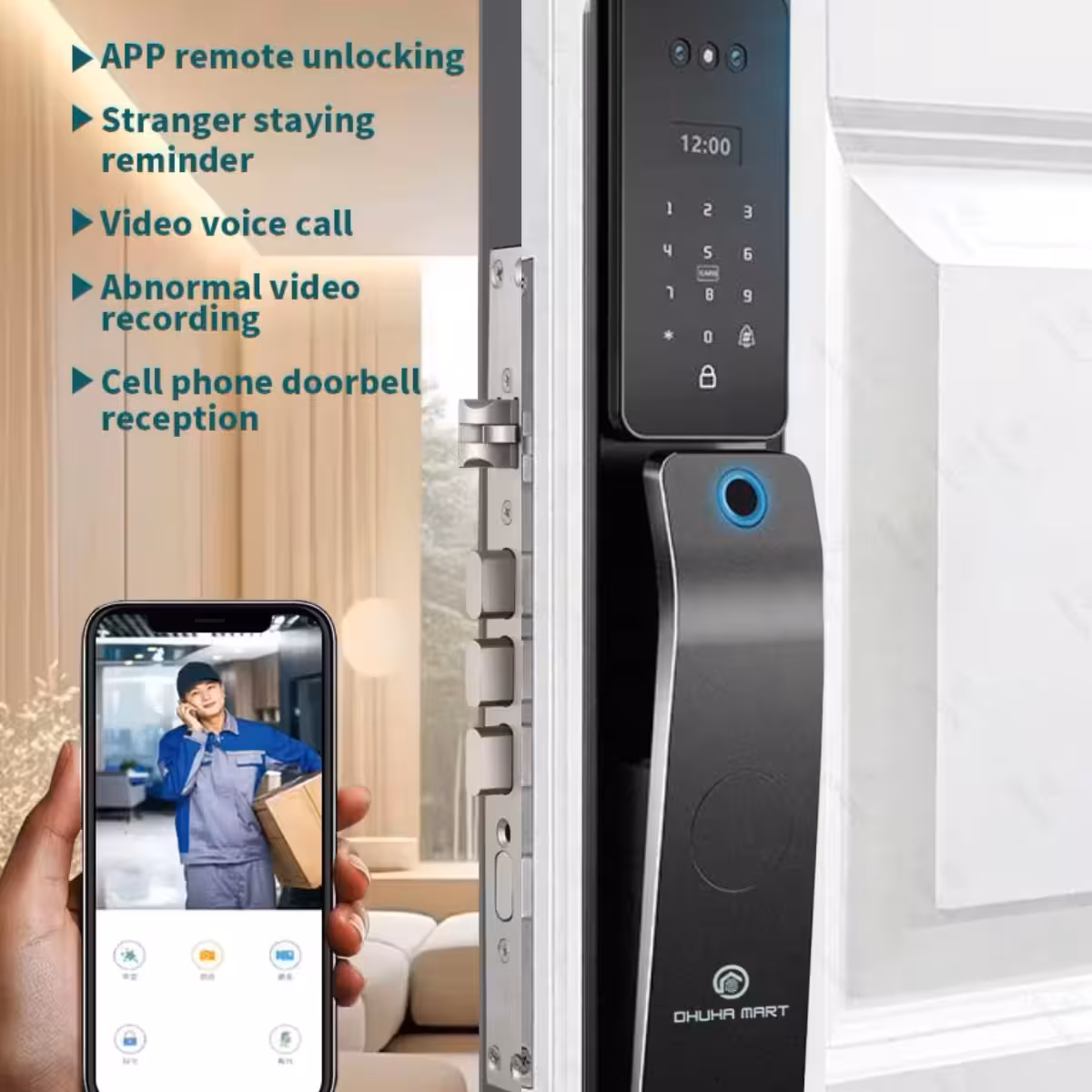 remote unlock with smart door lock