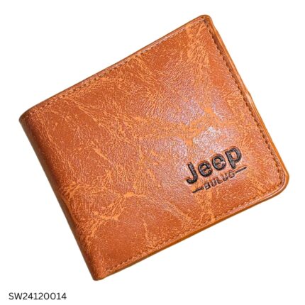 Jeepmoney bag, Brown color artificial leather wallet money bag