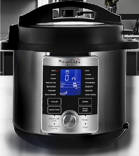 Megachef 6 Quart Stainless Steel Electric Digital Pressure Cooker ...