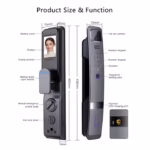smart door lock quality product new model with menual key